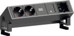Bachmann DESK 2 - Steckdosenleiste - Eingabe, Eingang GST18 - output terminals: 2 (2 x USB, 2 x Spannung)