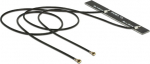 DELOCK WL-Antenne 2x MHF 5dBi intern adhesive mounting
