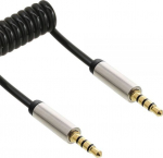 Kabel InLine Jack 3.5mm - Jack 3.5mm 0.5m srebrny (99274)
