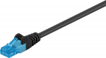Wentronic Goobay 55413 - 15 m - Cat6a - U/UTP (UTP) - RJ-45 - RJ-45 - Schwarz