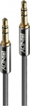 Cable Lindy Jack 3.5mm - Jack 3.5mm 3m srebrny (35323)