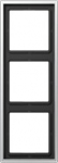 JUNG AL 2983 - Schwarz - Aluminium - 81 mm - 223 mm