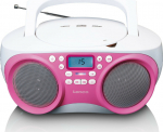 CD-raadio Lenco SCD301PK, roosa