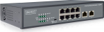 DIGITUS Switch 8-Port 10/100 120W PoE Unmanaged schwarz