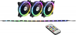 Inter-Tech Argus RS-04 RGB - Geh&auml;usel&uuml;fter - 120 mm (pack of 3)