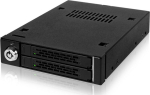 Cremax Wechselrahmen ICY-Dock MB992SK-B Alu SATA BLACK 2x 2.5" SATA in 3.5" Schacht