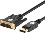 Techly ICOC-DSP-C12-020P, 2 m, DisplayPort, DVI, Male, Male, Straight