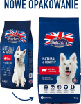 BUTCHER'S Natural&Healthy with beef - dry dog food - 15 kg