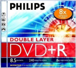 PHILIPS DVD+R DL 8.5GB JEWEL CASE