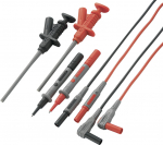 Voltcraft Set of safety test leads MS-6 male connector, lamellar 4 mm - probe 1.20 m czarny, czerwony 1 zest. 2