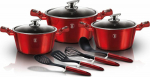 Berlinger Haus Berlingerhaus Pot Set Bh-6150 Burgundy