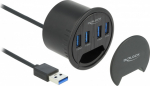 Delock Hub - 4 x USB 3.2 Gen 1 - For flush mounting