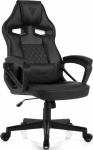 Armchair SENSE7 Knight - leather, czarny