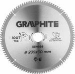 Graphite Circular saw blade (Circular saw blade, widiowa, 235 x 30 mm, 100 teeth, ALU)