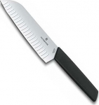 Victorinox Swiss Modern Santoku black 17 cm