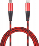 2GO USB Lade-/Datenkabel Type-C - Lightning Nylon 1m rot