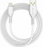 Kabel USB Jellico USB-A - Lightning 1 m White (6972310641195)