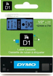 Dymo 45016 (S0720560) Label Tape 12mm x 7m, Black on Blue