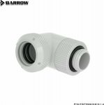 Barrow Multi-Link Adapter Connection 90 Grad G1/4 Zoll AG auf 14mm AD Hardtube - drehbar, wei&szlig;
