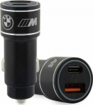 Loader BMW Car Charger BMW BMCCMUSBCK PD-QC 3.0 20W Fast Charge czarny/black M Edition