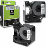 QOLTEC 50751 Tape for DYMO D1 45803/ 45808 / 19mm x 7m / White/Black print