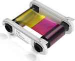 Lint Evolis Colour (yellow, magenta, cyan, resin black, clear overcoat) original print ribbon cassette - for Evolis Primacy
