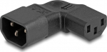 Delock Power Adapter IEC 60320 - C14 to C13, male / female, 10 A, 90&deg; left / right angled