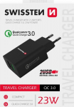 Swissten Premium Travel Charger 2x USB / QC3.0 23W