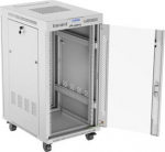 Lanberg | Rack cabinet 19" free-standing 22U/600x800 (flat pack) with glass door | FF01-6822-12SL | Grey