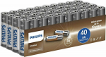 Philips Philips Alkaline AA Batteries - 40-pack