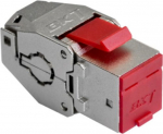 BKT Elektronik BKT RJ45 cat.6A module, shielded, keystone, toolless only, classic, integrated dust cover