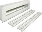 Delock Rack rail with circuit breaker - DIN schienenmontierbar - Grau - 3U - 48.3 cm (19")