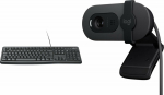 Keyboard Logitech K120 (920-002509) + Brio 100 (960-001585)