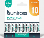 Uniross Batteries Uniross Power Plus AAA / LR3 Standard batteries 1100mAh, 10 stk
