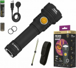 Armytek Optoelectronics Prime C2 Pro Max White LED Flashlight with wrist strap, holster, battery-operated