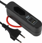 Electraline 62569 USB Charger 1P USB-A USB-C 30W