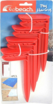 Redcliffs Victoria Sport SCREW CLIPS HOLDER DO BEACH TOWEL BLANKET 4 SZT RED