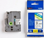 Brother TZe-221 (TZE221) Laminated Label Tape cassette P-touch, Black on White 9mm, 8m