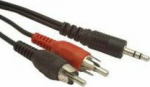 Cable Gembird Jack 3.5mm - RCA (Cinch) x2 0.2m czarny (CCA458/0.2)