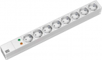 Bachmann power strip (Rack - mountable) - output terminals: 8 - 1U - 48.3 cm (19")