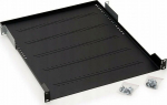 Triton Triton 19" Shelf for wall mount housing and network cabinets, front mounting 1 U, depth 250 mm, 20 kg, black, RAL 9005 - RAB-UP-250-A1