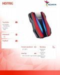 ADATA HD770G external hard drive 1 TB Black, Red
