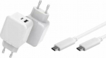 CoreParts USB-C Charger with 1meter, USB-C Cable 30W 5V-12V/2A-3A
