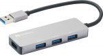 Sandberg USB-A Hub 1xUSB3.0+3x2.0 SAVER, USB-A Hub 1xUSB3.0+3x2.0