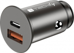 Techly Car Charger 5V 2p USB A USBC 38W