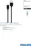 Kabel USB Eaton USB-A - microUSB 1.2 m Czarny (36823)