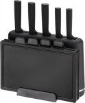 Feel-Maestro Knife Set + boards on a stand MR-1412-BLACK