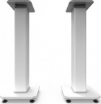 ?KAU KANTO AUDIO 26" TALL FILLABLE SPEAKER STANDS WITH ISOLATION FEET - WHITE (PAIR)