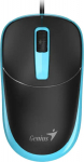 Genius Computer Technology Genius Mouse Wired Mouse, Genius DX-123, czarno-niebieski, Optical, 1200DPI
