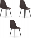 Leobert Krzesło WAT coffee / black legs x 3